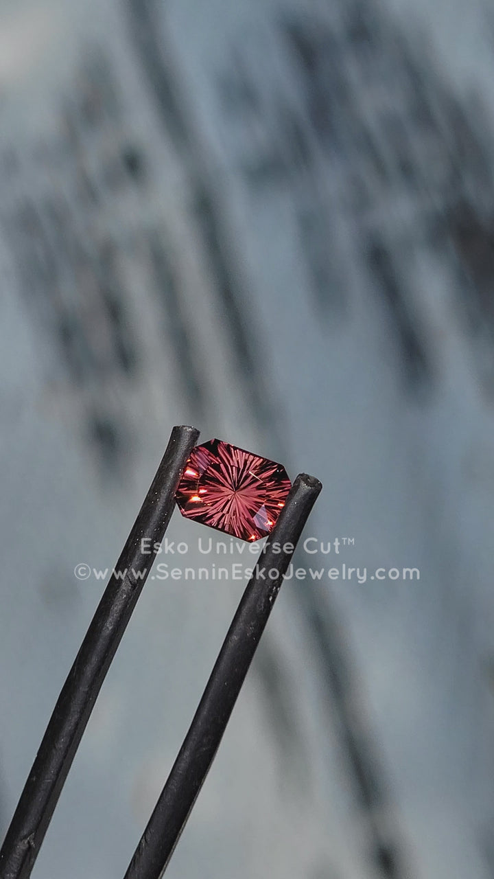 1.1 carat Pink Tourmaline Rectangular Octagon - 6.7x5.3mm - Esko Universe Cut ™