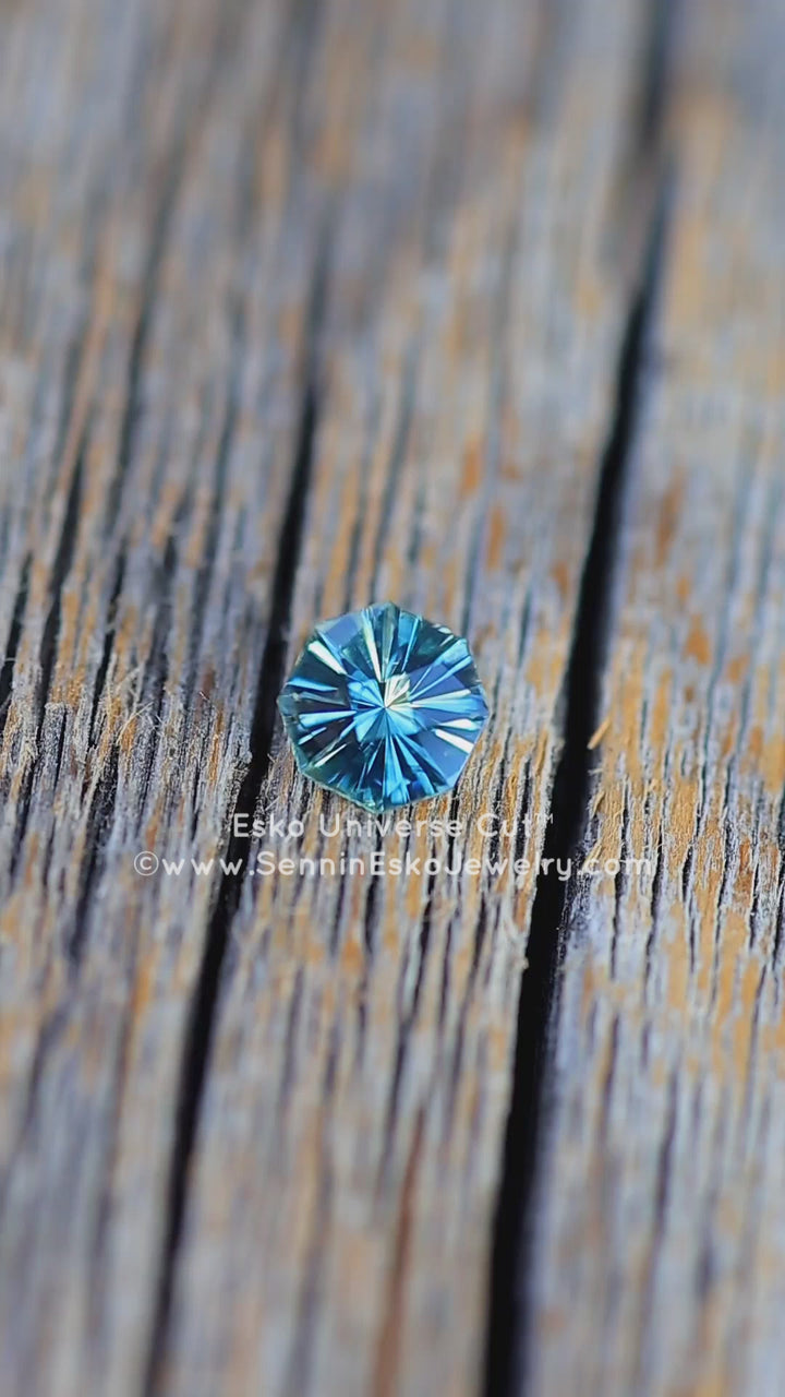 0.57 Carat Parti Sapphire Octagon - 4.8x5mm - Esko Universe Cut ™
