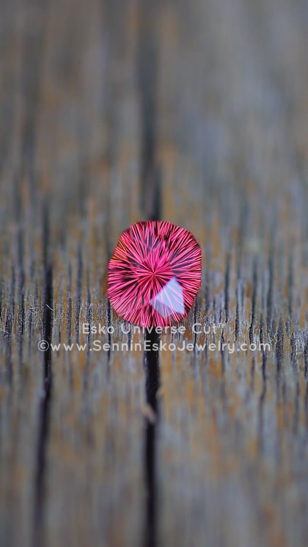 2.22 Carat Raspberry Garnet Cushion - 8.22x7.22mm - Esko Universe Cut ™