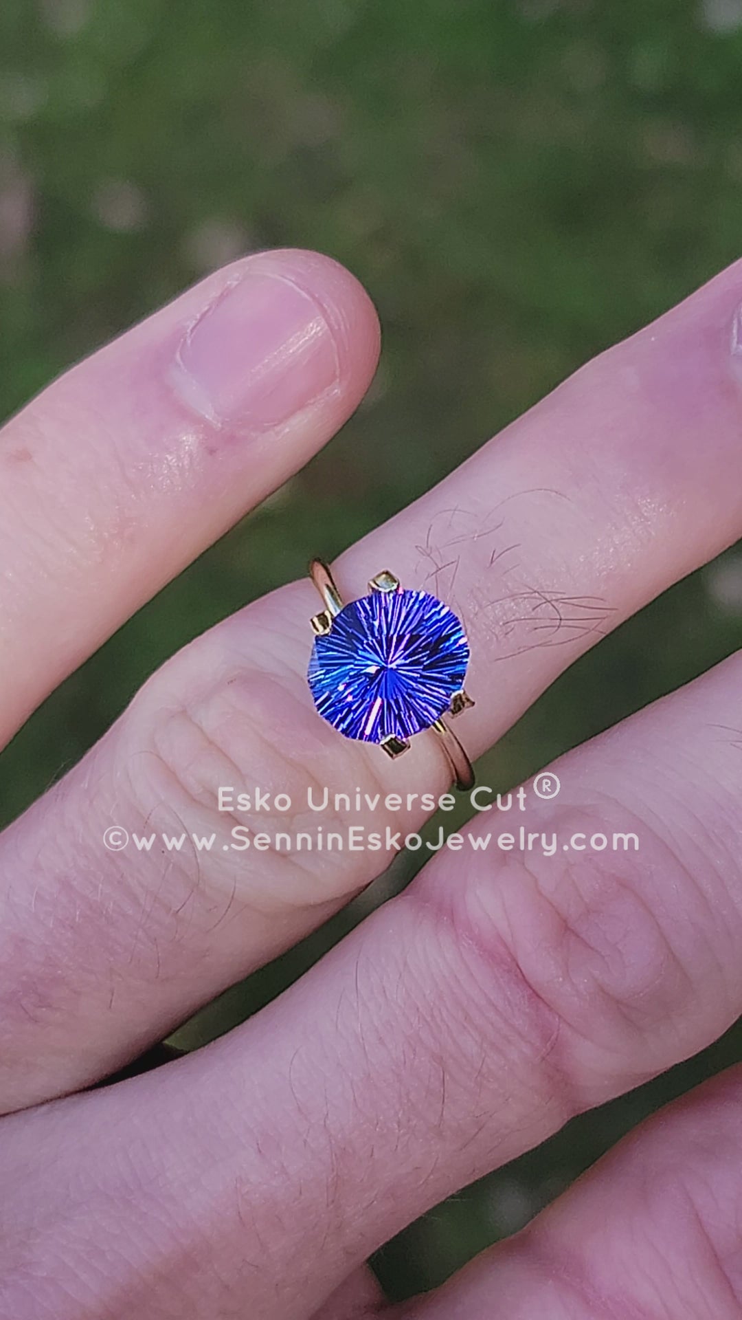 3.3 Carat Blue/Purple Tanzanite Oval - 10.5x9.1mm - Esko Universe Cut ®