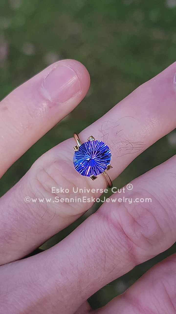 3.3 Carat Blue/Purple Tanzanite Oval - 10.5x9.1mm - Esko Universe Cut ®