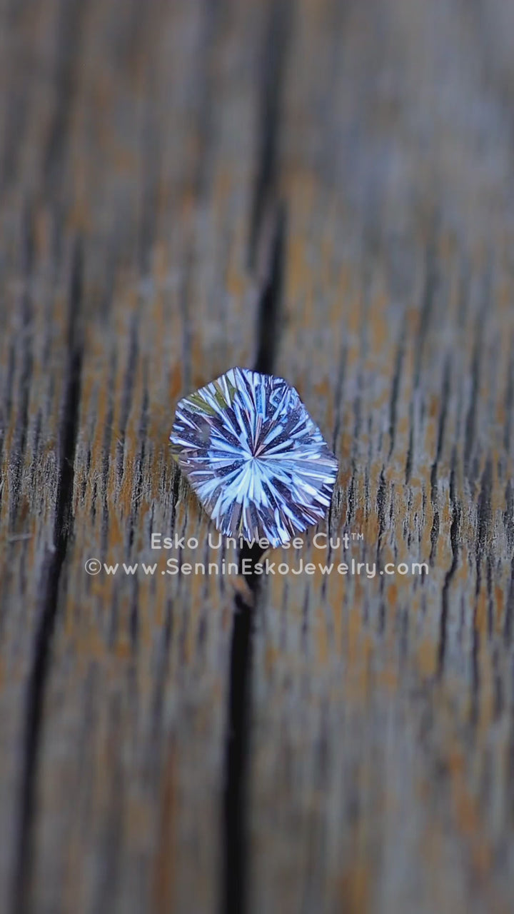 1.5 Carat Lilac Blue Sapphire Octagon - 7.2x5.7mm - Esko Universe Cut ™