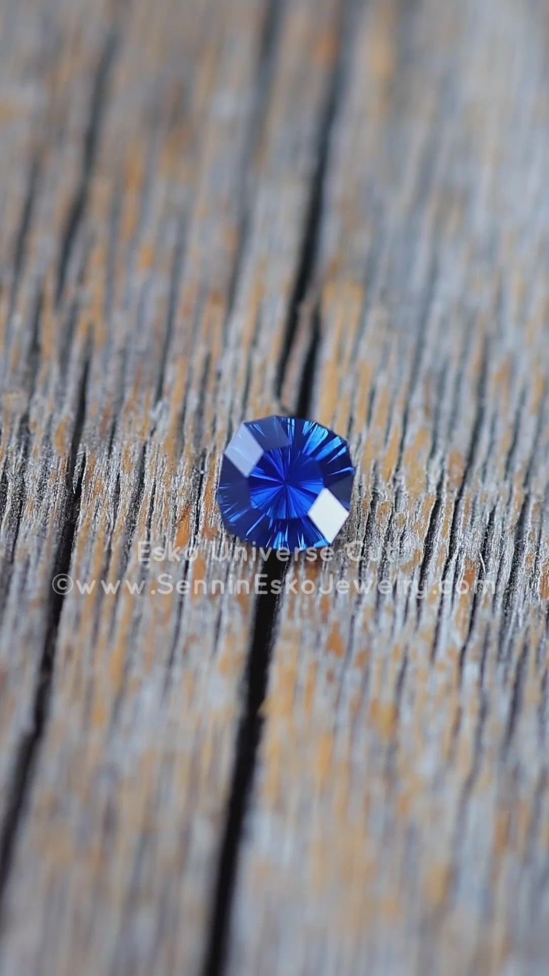 0.77 Carat Deep Blue Sapphire Square Cushion - 5x5.6mm - Esko Universe Cut ™