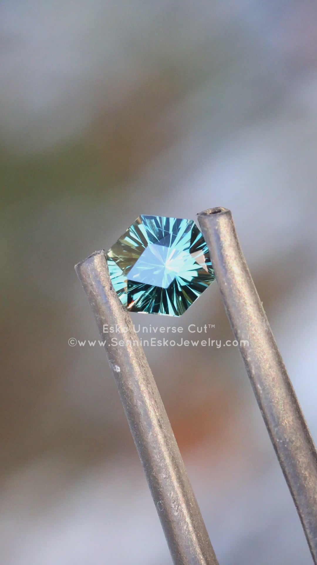 0.93 Carat Blue/Yellow Sapphire Octagon - 5.8x6mm - Esko Universe Cut ™