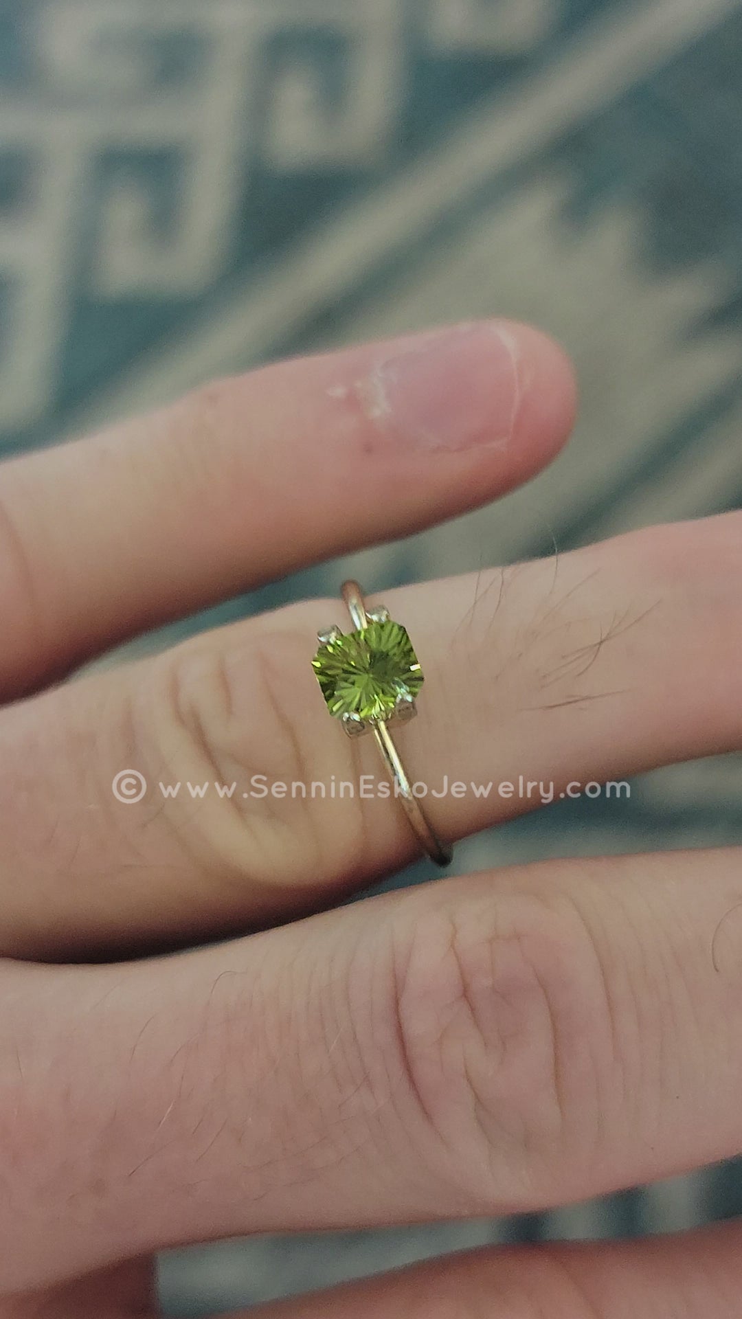 0.97 Carat Peridot Octagon - 5.9x5mm - Esko Universe Cut ™