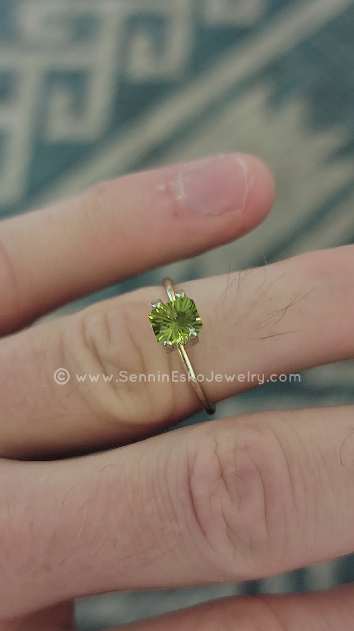 0.97 Carat Peridot Octagon - 5.9x5mm - Esko Universe Cut ™