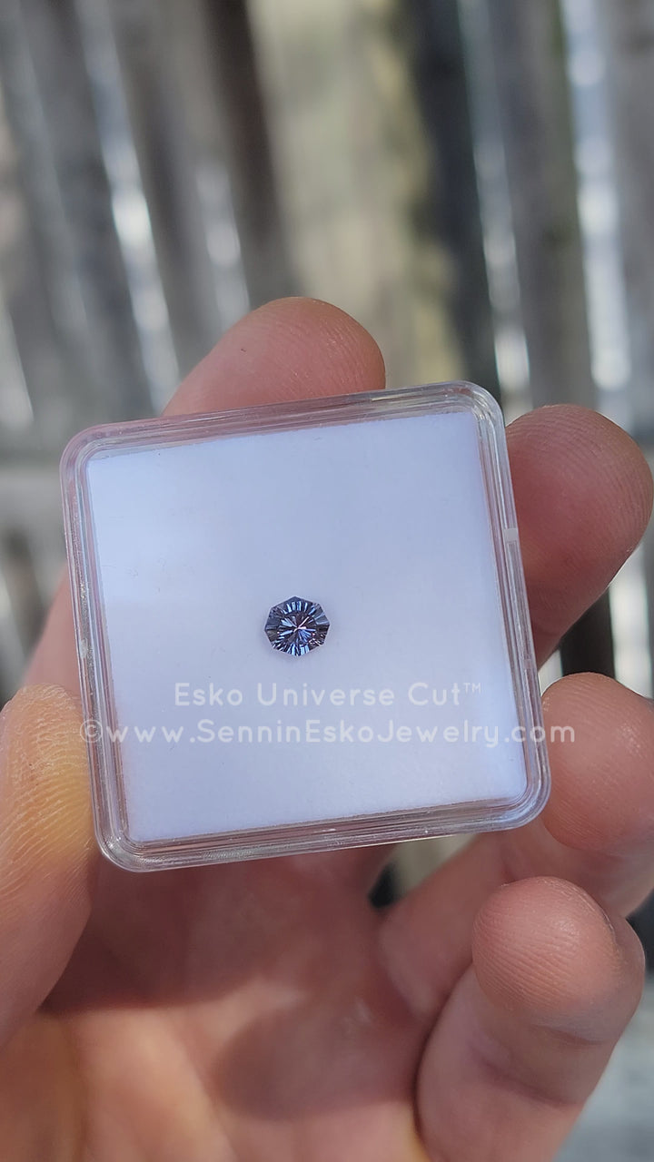 0.84 Carat Blue/Lilac Sapphire Octagon - 6x5.5mm - Esko Universe Cut ™