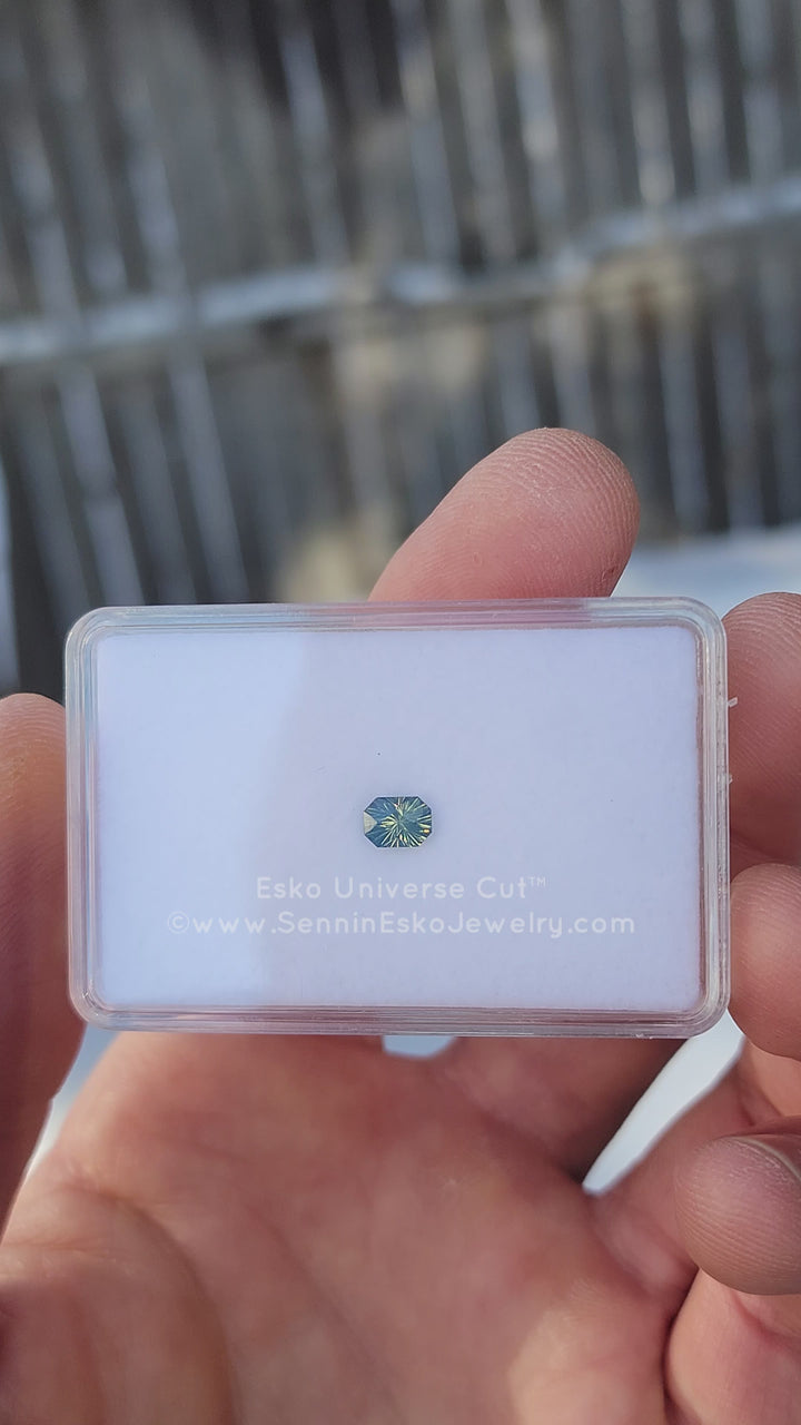 0.89 Carat Parti Sapphire Octagon - 5.9x4.3mm - Esko Universe Cut ™