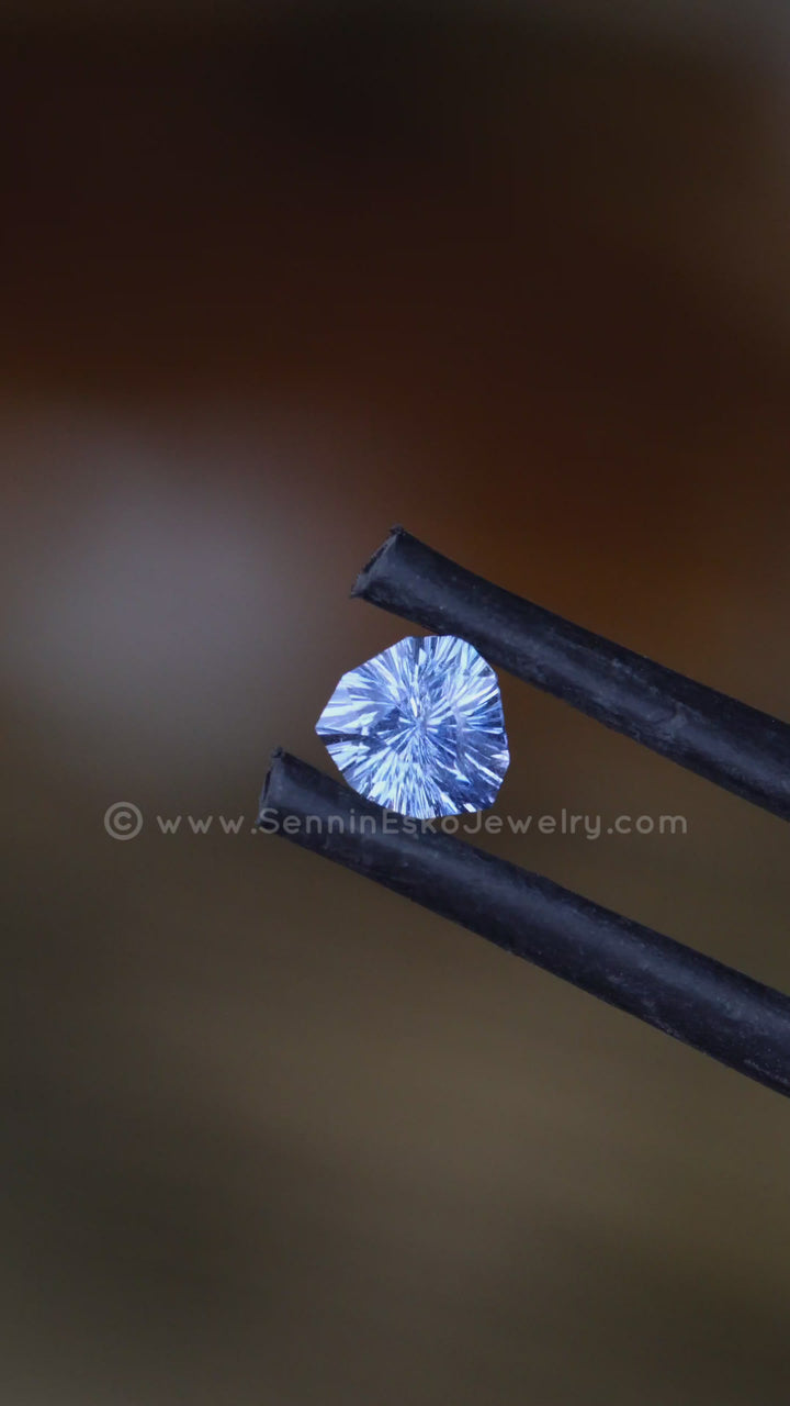 0.45 Carat Violet Sapphire Triangle - 4.4x4.4mm - Esko Universe Cut ™