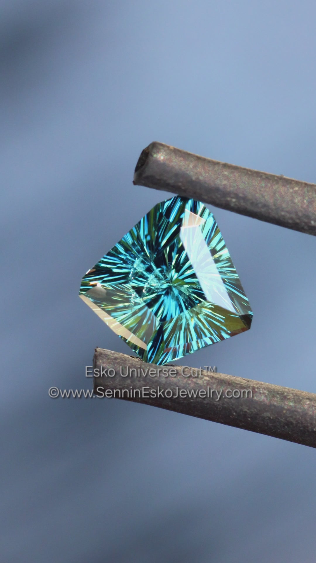 1.4 Carat Lagoon Sapphire Kite - 7.1x7mm - Esko Universe Cut ™