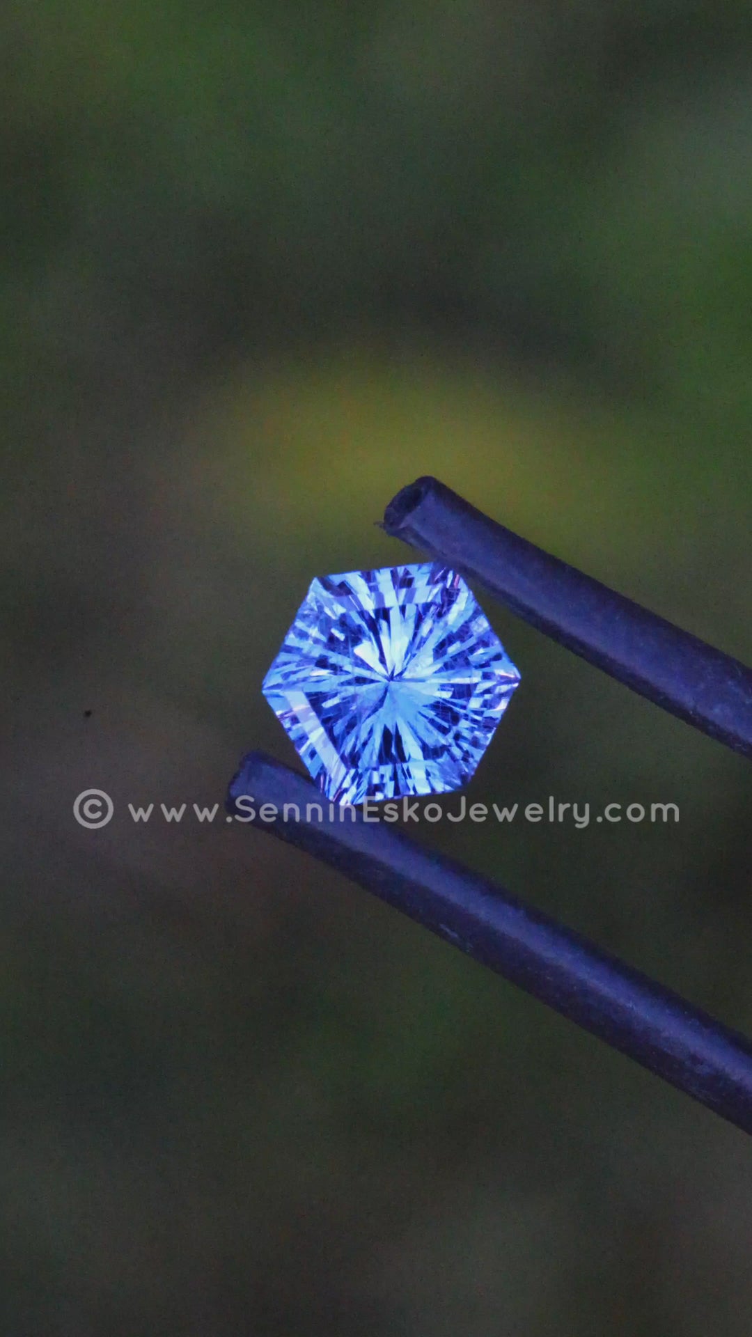 1 Carat Purple/Violet Sapphire Hexagon -  7.1x5.8mm - Esko Universe Cut ™