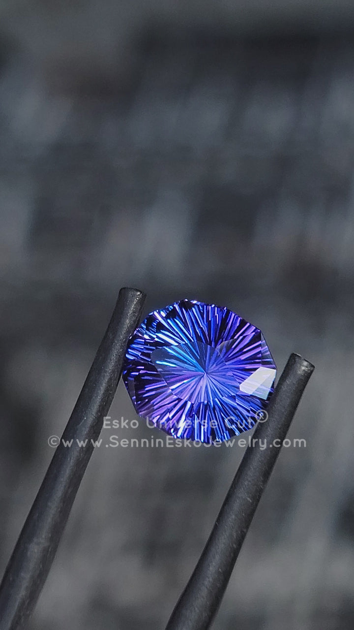 3.3 Carat Blue/Purple Tanzanite Oval - 10.5x9.1mm - Esko Universe Cut ®