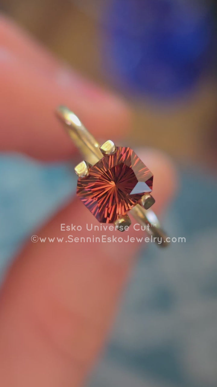 1.1 carat Pink Tourmaline Rectangular Octagon - 6.7x5.3mm - Esko Universe Cut ™
