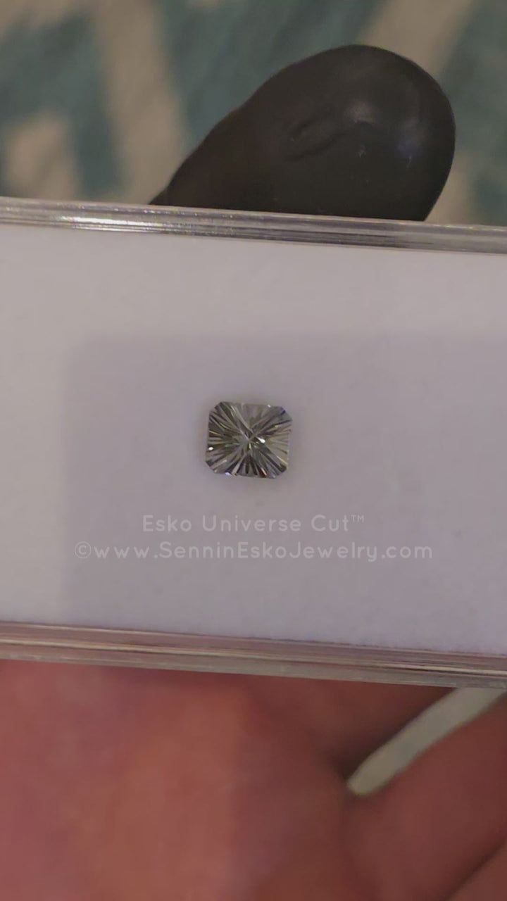 1.3 Carat Gray Tourmaline Octagon - 6.7x5.9mm - Esko Universe Cut ™