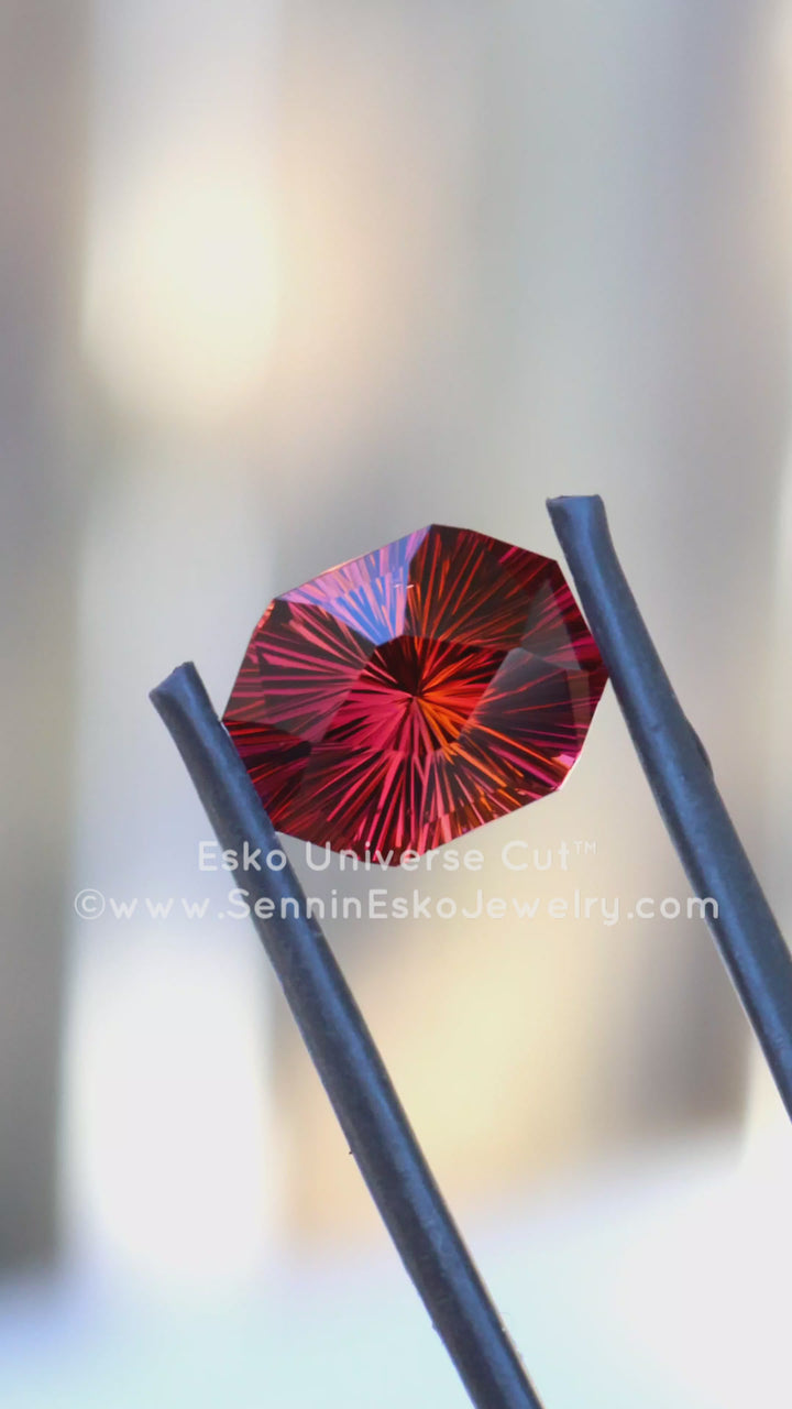 5.8 Carat Rubellite Tourmaline Rectangular Octagon - 11.9x9.4mm - Esko Universe Cut ™