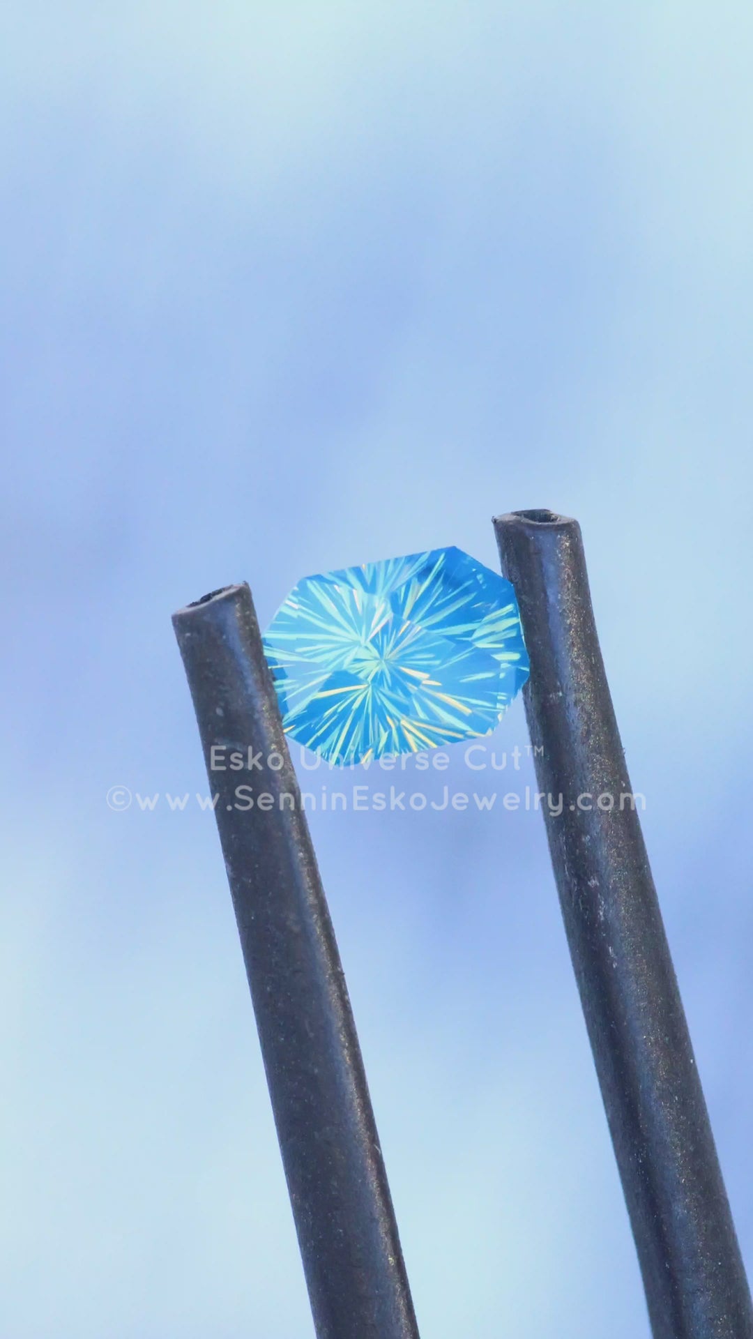 0.89 Carat Parti Sapphire Octagon - 5.9x4.3mm - Esko Universe Cut ™