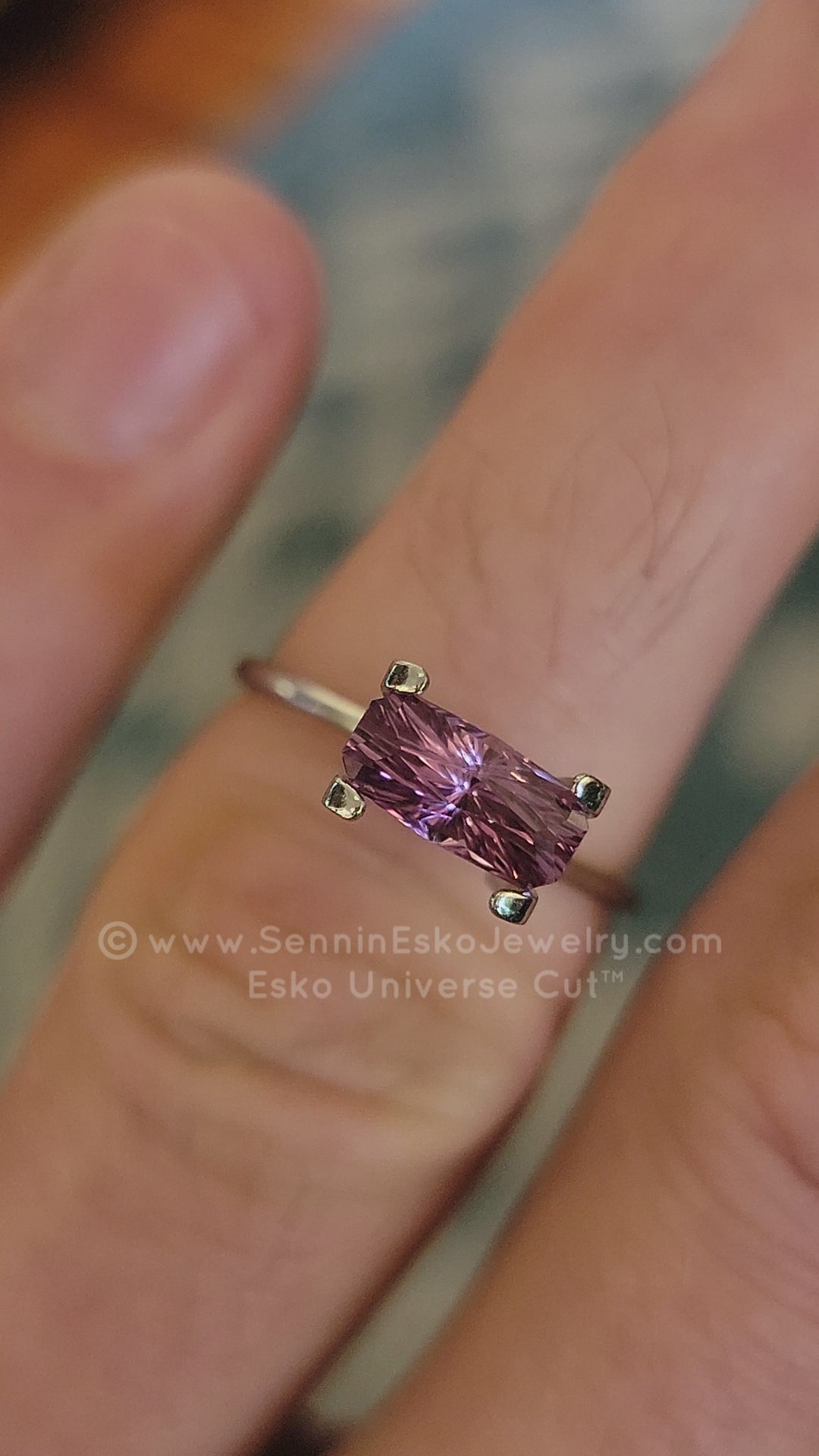 1.2 Carat Purple Sapphire Octgagon - 8.5x4.2mm - Esko Universe Cut ™