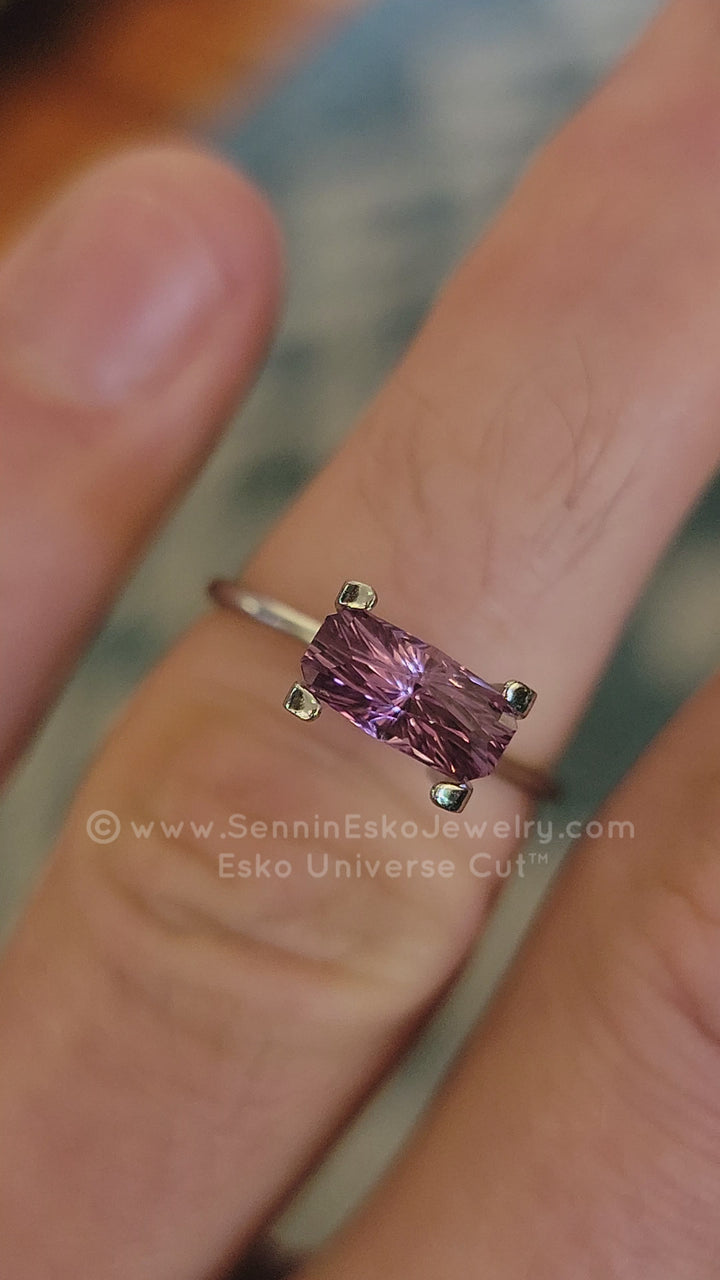 1.2 Carat Purple Sapphire Octgagon - 8.5x4.2mm - Esko Universe Cut ™