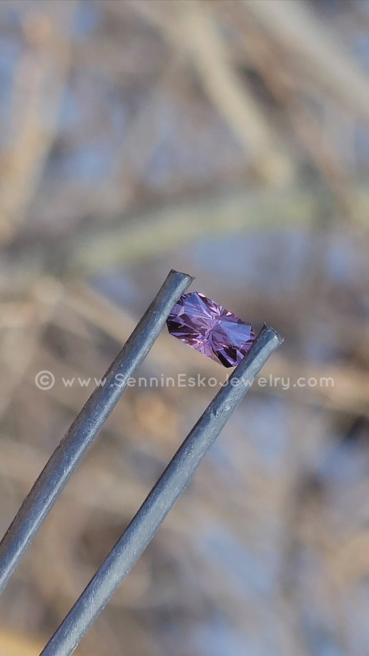 0.89 Carat Soft Purple Spinel Octagon  -  6.5x3.7mm - Esko Universe Cut ™