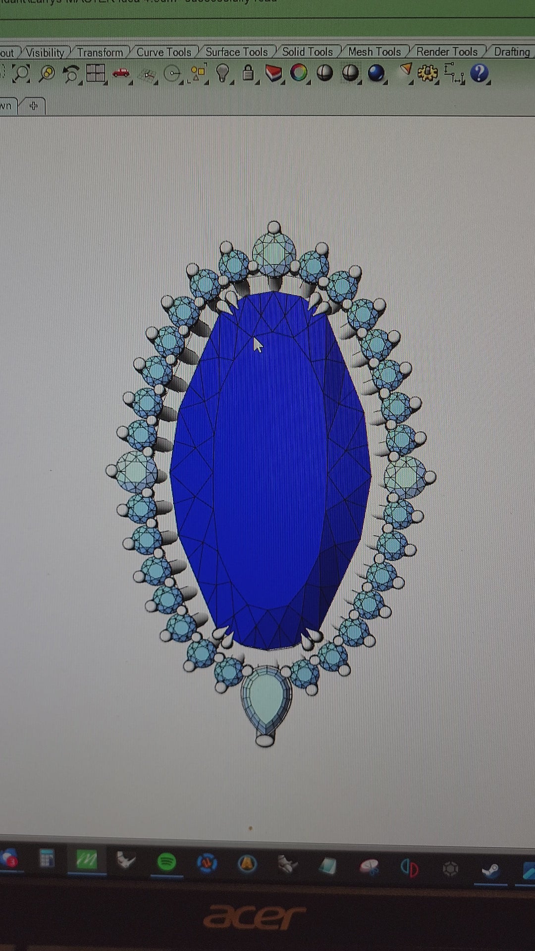 Private Listing - Custom Faceting for 120 carat Tanzanite Gem Rough