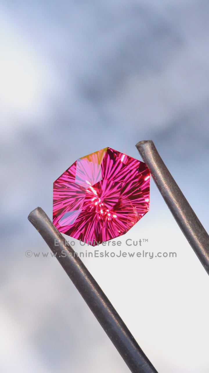 4.6 Carat Garnet Hexagonal Cushion - 11.7x8.8mm - Esko Universe Cut ™