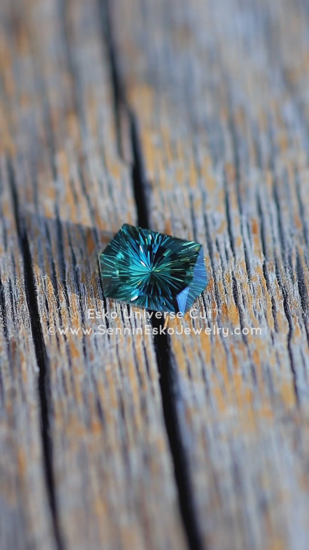1.1 Carat Green Sapphire Hexagon - 7.2x4.9mm - Esko Universe Cut ™