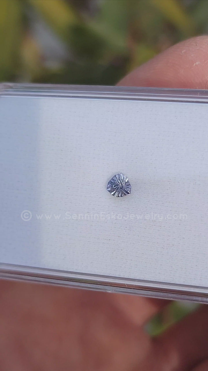 0.45 Carat Violet Sapphire Triangle - 4.4x4.4mm - Esko Universe Cut ™