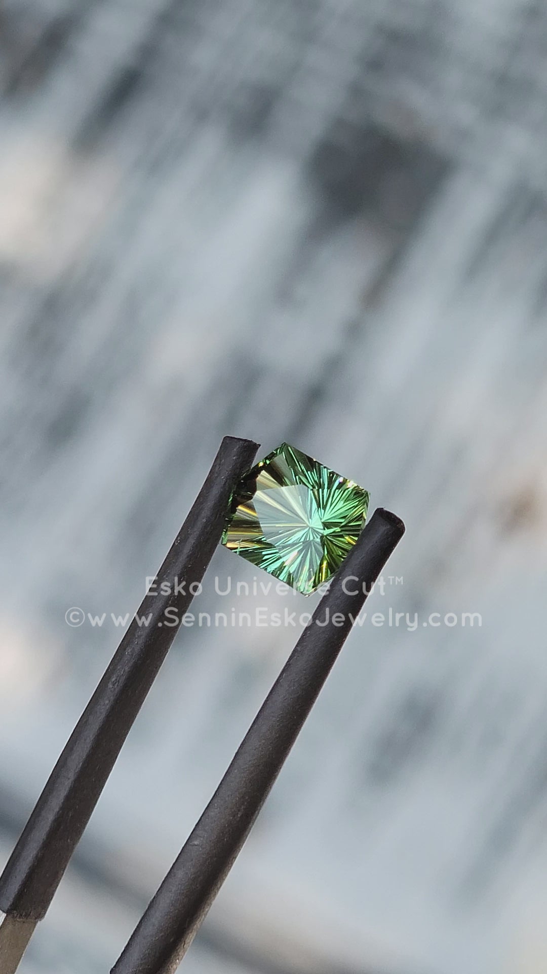 1.8 carat Minty Green Tourmaline Hexagon - 8.2x6.3mm - Esko Universe Cut ™
