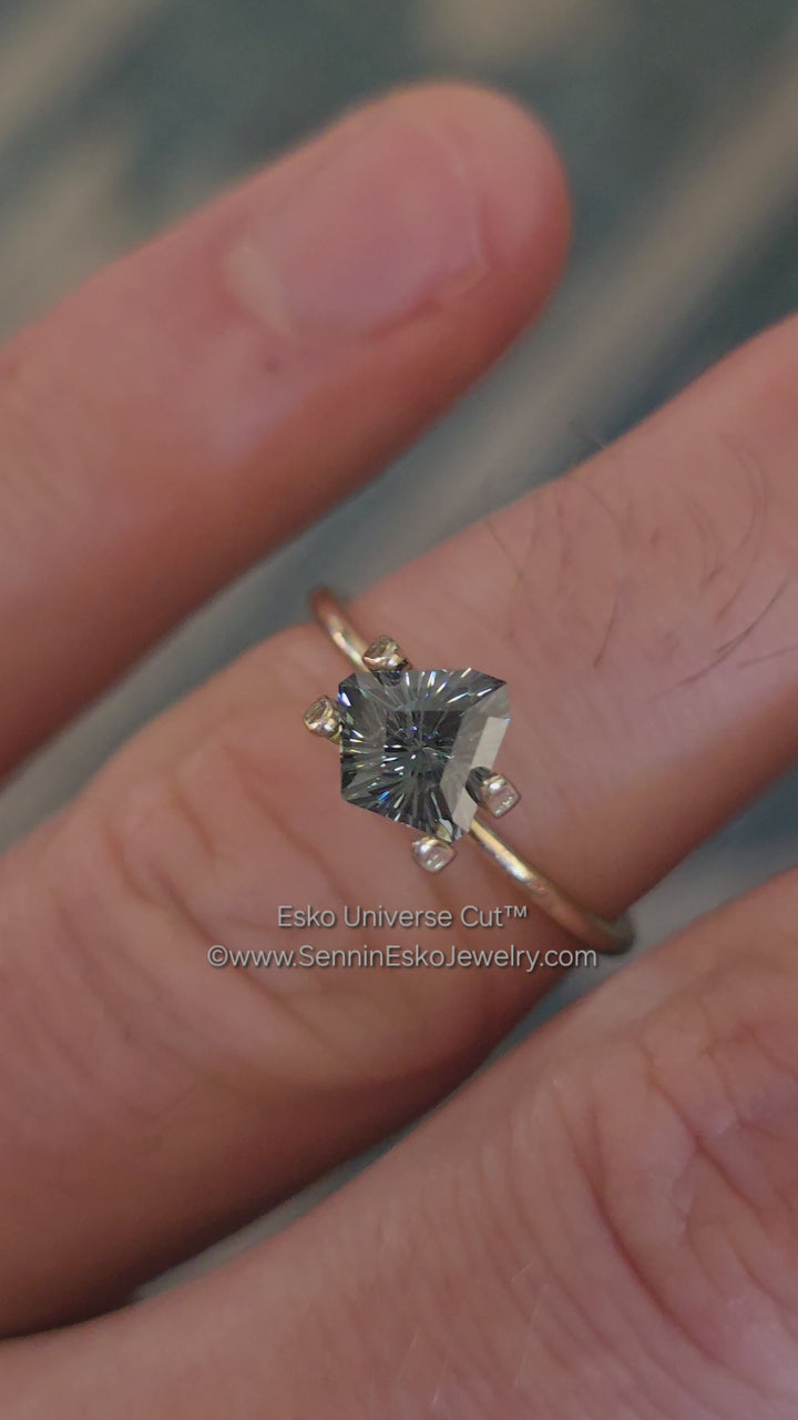 1.4 Carat Lagoon Sapphire Kite - 7.1x7mm - Esko Universe Cut ™
