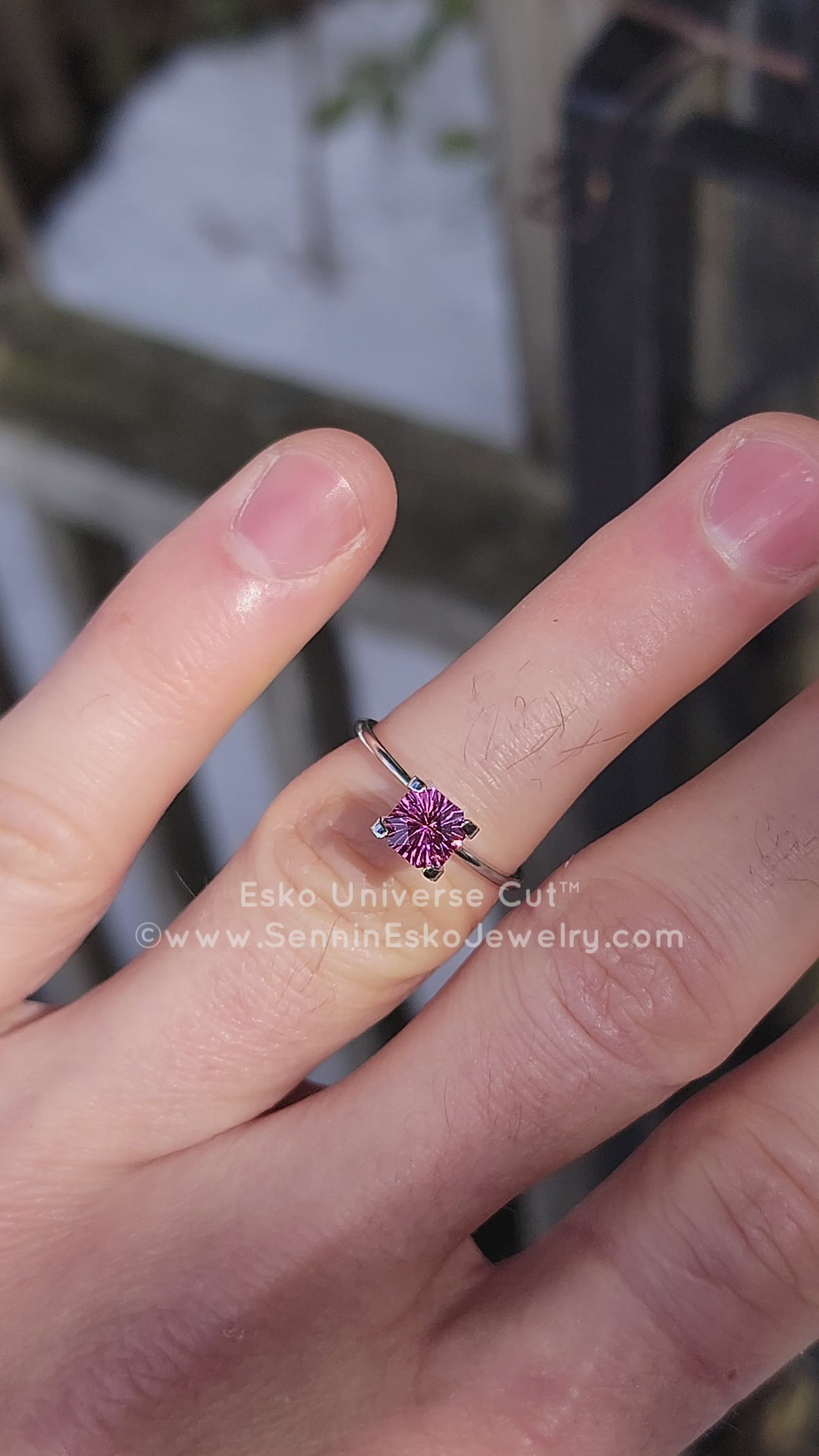 1.2 Carat Electric Pink Garnet Octagon - 6.2x5.8mm - Esko Universe Cut ™