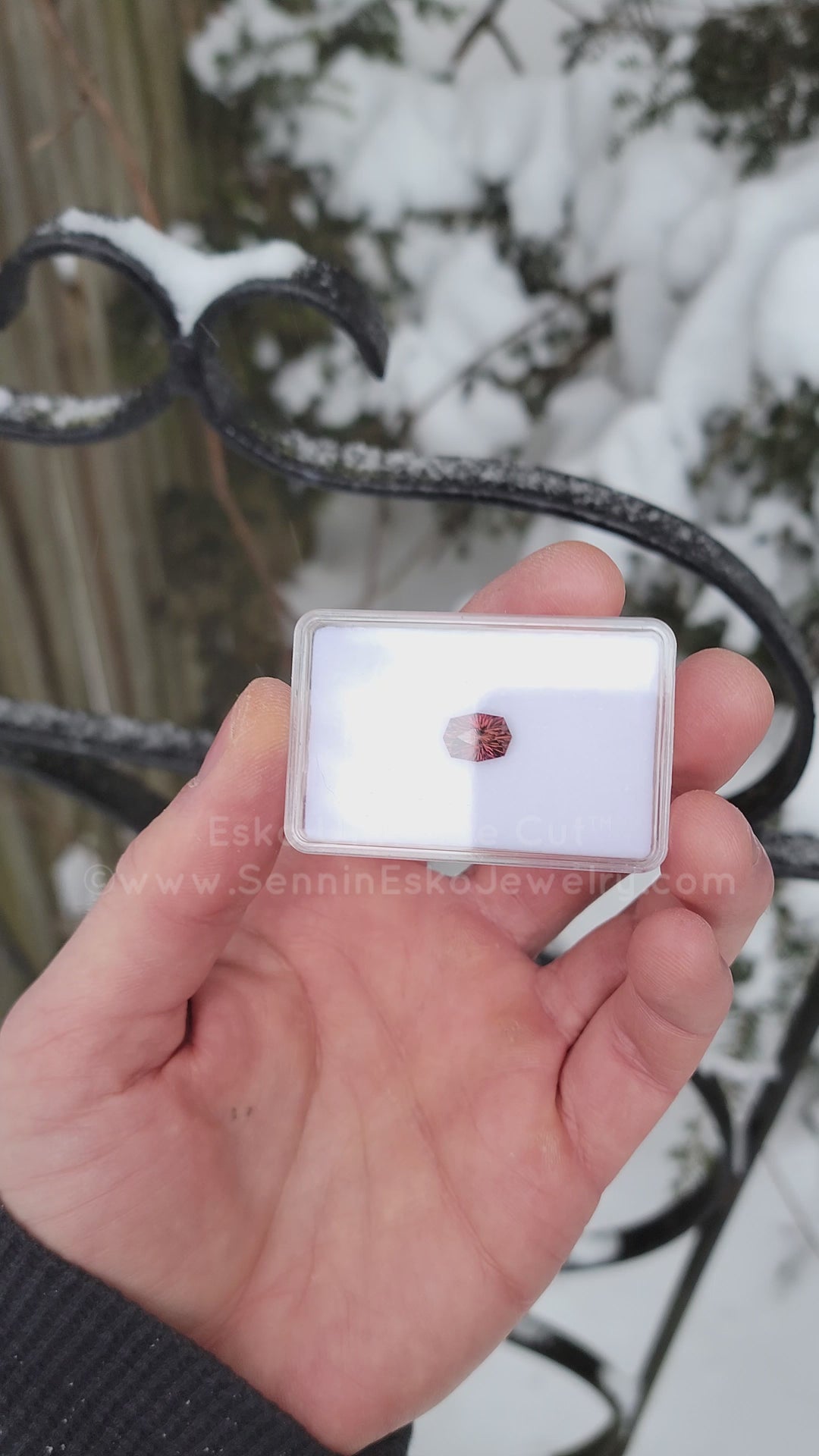 3.1 Carat Rubellite Tourmaline Long Cushion - 10.4x7.4mm - Esko Universe Cut ™