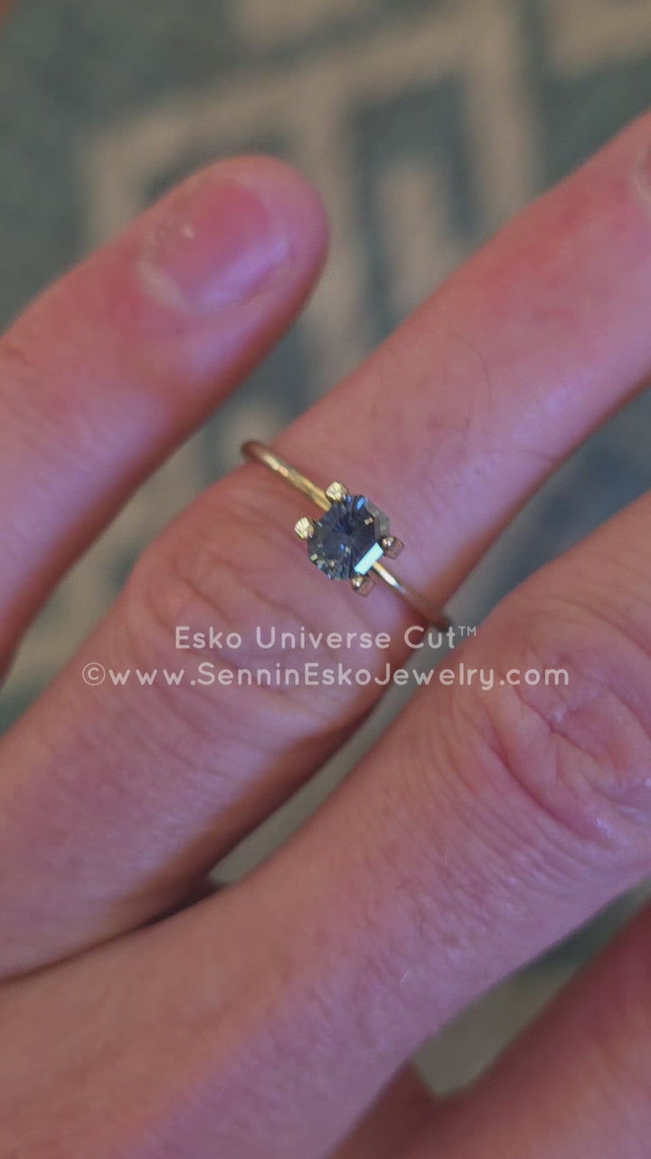 0.74 Carat Blue Sapphire Octagon - 5.5x4.4mm - Esko Universe Cut ™