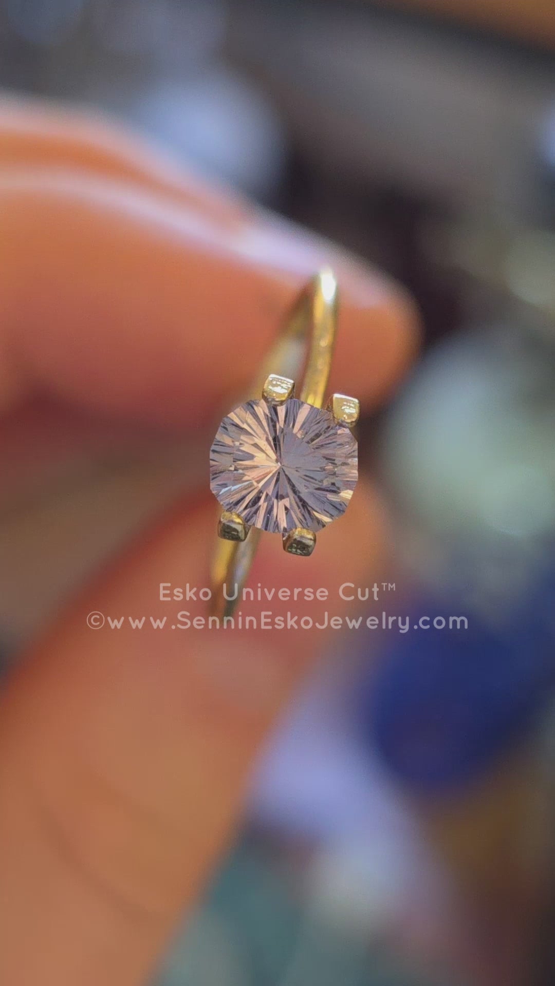 1.3 Carat Periwinkle Sapphire Cushion - 6.7x6.1mm - Esko Universe Cut ™