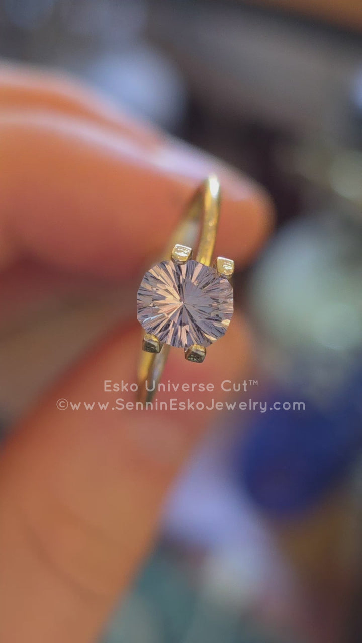 1.3 Carat Periwinkle Sapphire Cushion - 6.7x6.1mm - Esko Universe Cut ™