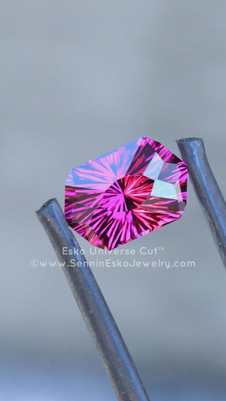 2.82 Carat Garnet Hexagonal Cushion - 9.6x6.4mm - Esko Universe Cut ™