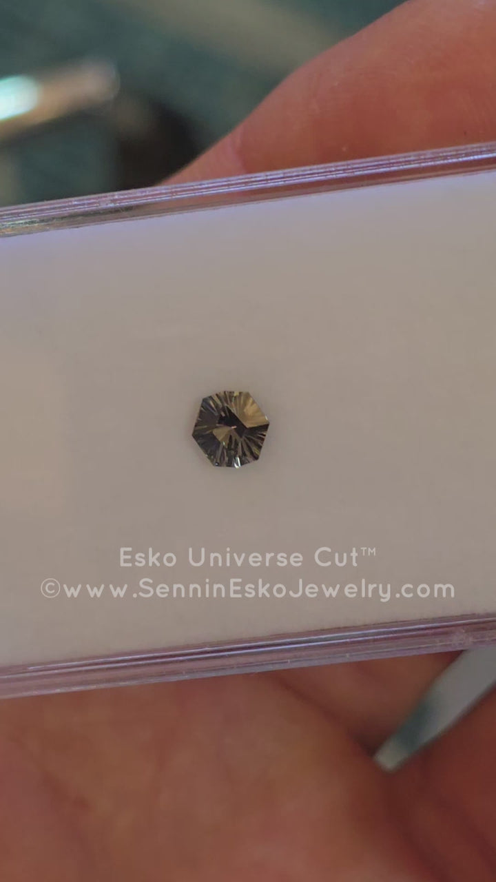 0.93 Carat Blue/Yellow Sapphire Octagon - 5.8x6mm - Esko Universe Cut ™