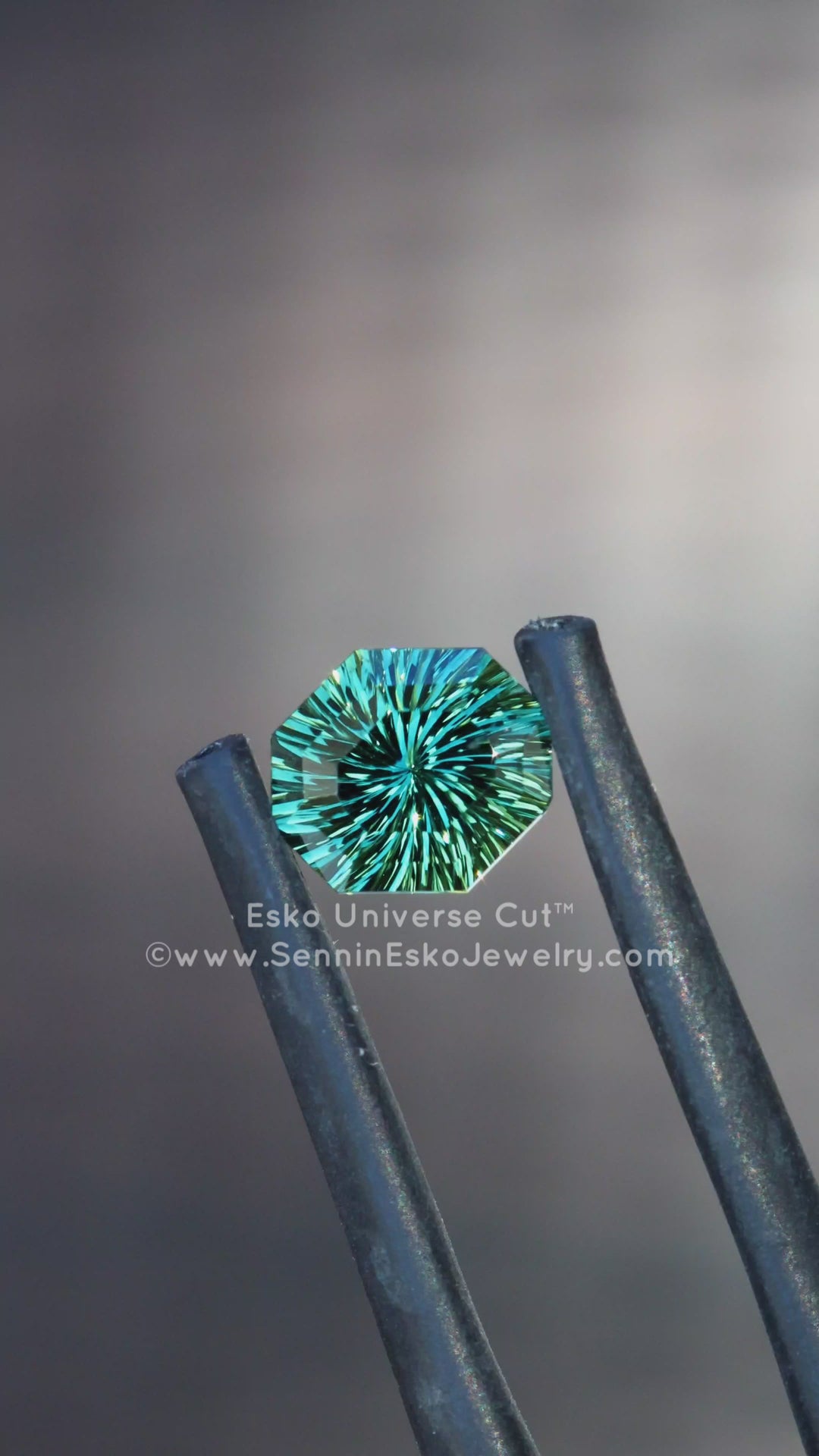 1.1 Carat Green Sapphire Octagon- 6.7x5.9mm - Esko Universe Cut ™