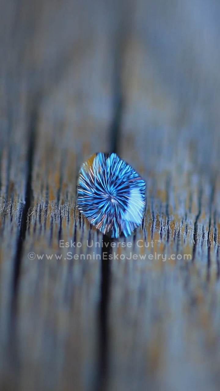 1.81 Carat Color Shifitng Purple/Blue Sapphire Do-Decagon - 8.5x7mm - Esko Universe Cut ™