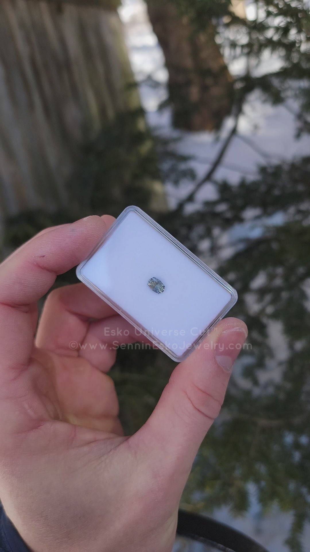 1.44 Carat Blue/Yellow Sapphire Octagon - 7.4x5.1mm - Esko Universe Cut ™