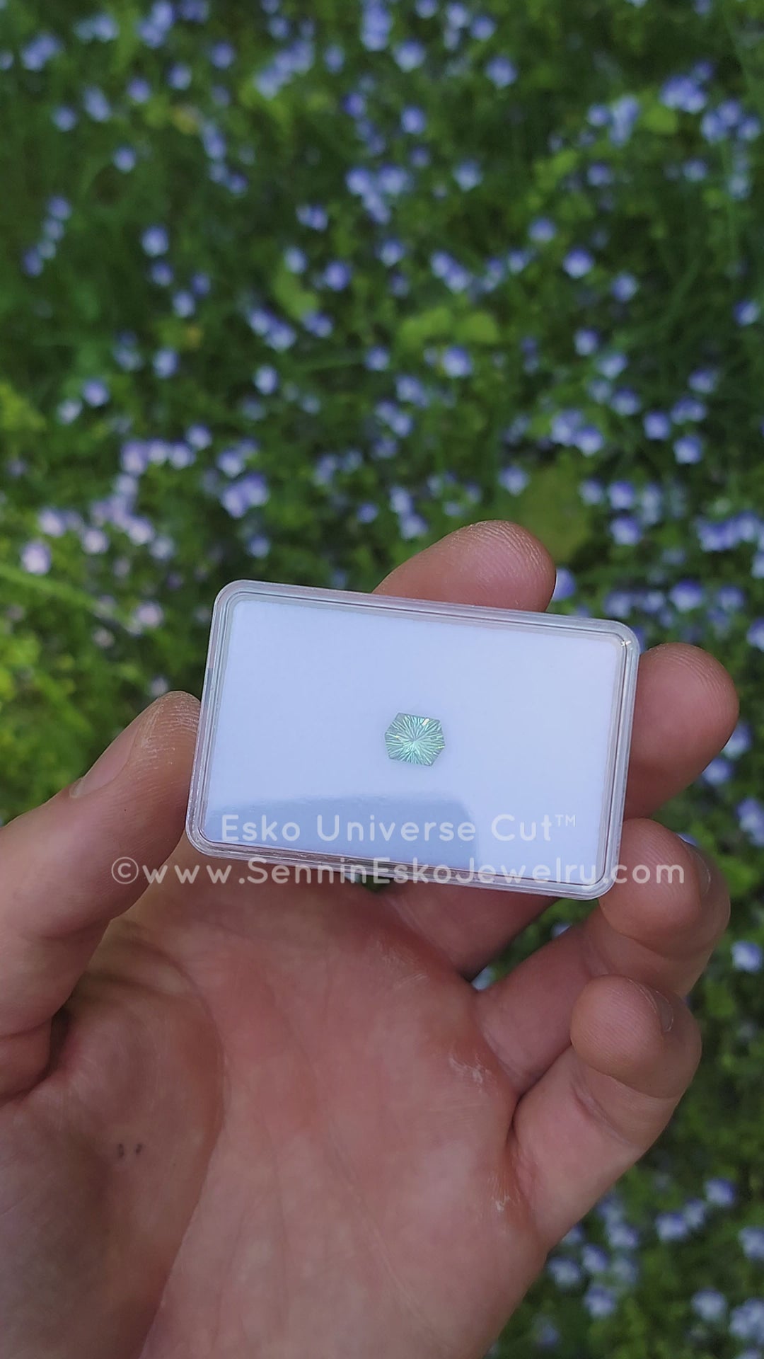 1.8 carat Minty Green Tourmaline Hexagon - 8.2x6.3mm - Esko Universe Cut ™