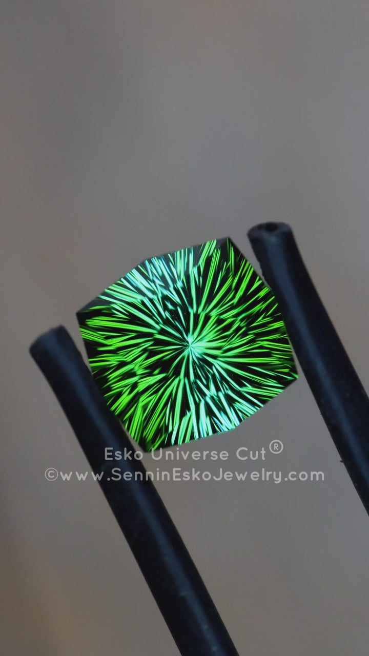 2.4 carat Pine Green Tourmaline Octagon - 8.1x7.7mm - Esko Universe Cut ™