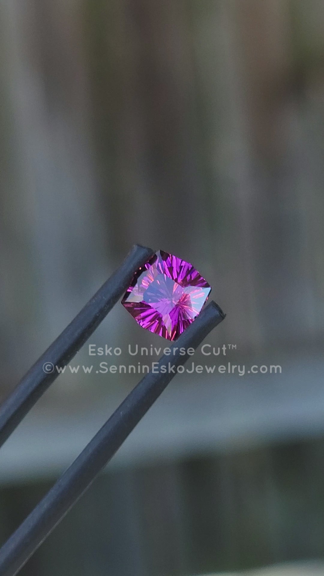 1.6 Carat Purple Garnet Cushion - 6.7x7.8mm - Esko Universe Cut ™