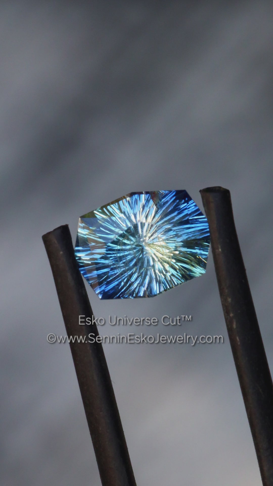 2.37 Carat Violet/Blue Sapphire Cushion - 9.3x6.9mm - Esko Universe Cut ™