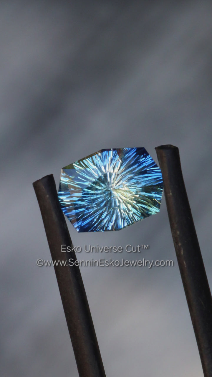 2.37 Carat Violet/Blue Sapphire Cushion - 9.3x6.9mm - Esko Universe Cut ™