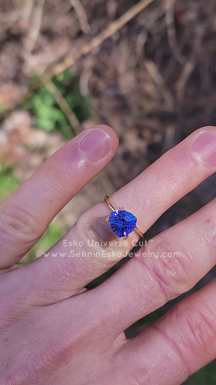 3 Carat Tanzanite Trillion - 9x8.4mm - Esko Universe Cut ™