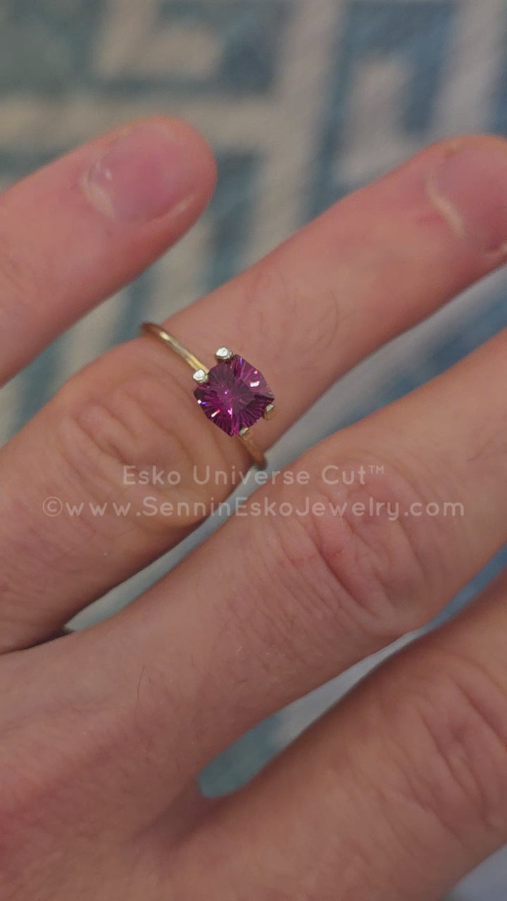 1.6 Carat Purple Garnet Cushion - 6.7x7.8mm - Esko Universe Cut ™