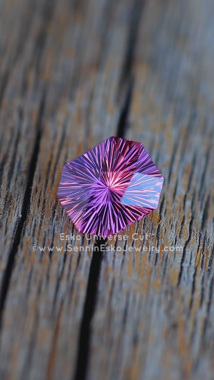 3.8 Carat Electric Pink Garnet Octagon - 9.5x8.2mm - Esko Universe Cut ™