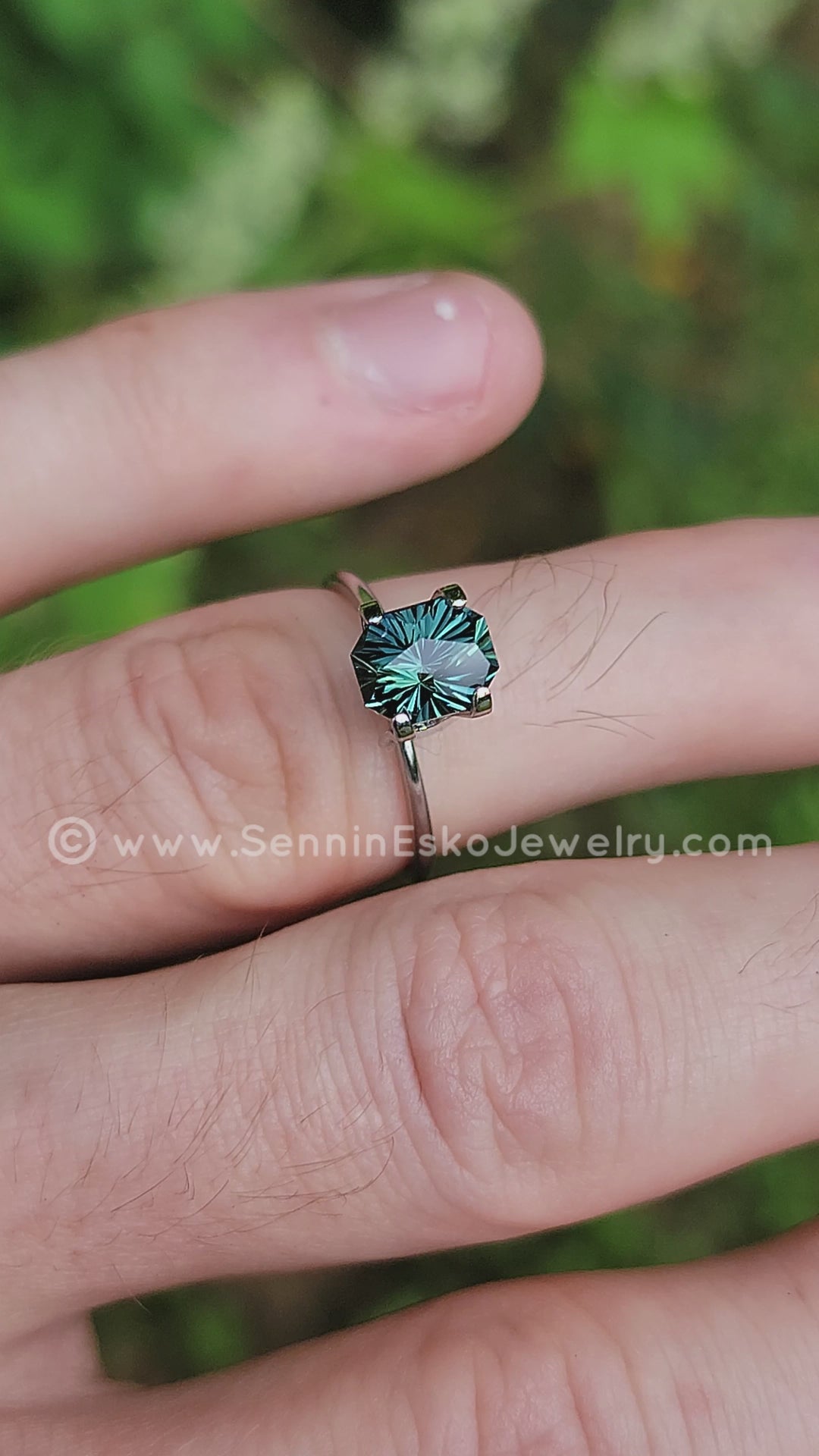 2.2 Carat Neon Blue Fantasy Cut Sapphire