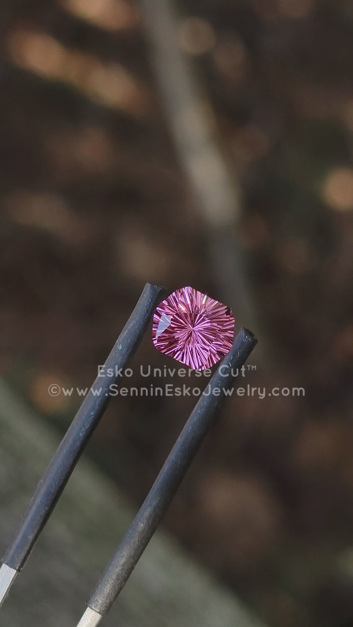 1.9 Carat Rosé Pink Garnet Hexagonal - 7.7x6.2mm - Esko Universe Cut ™