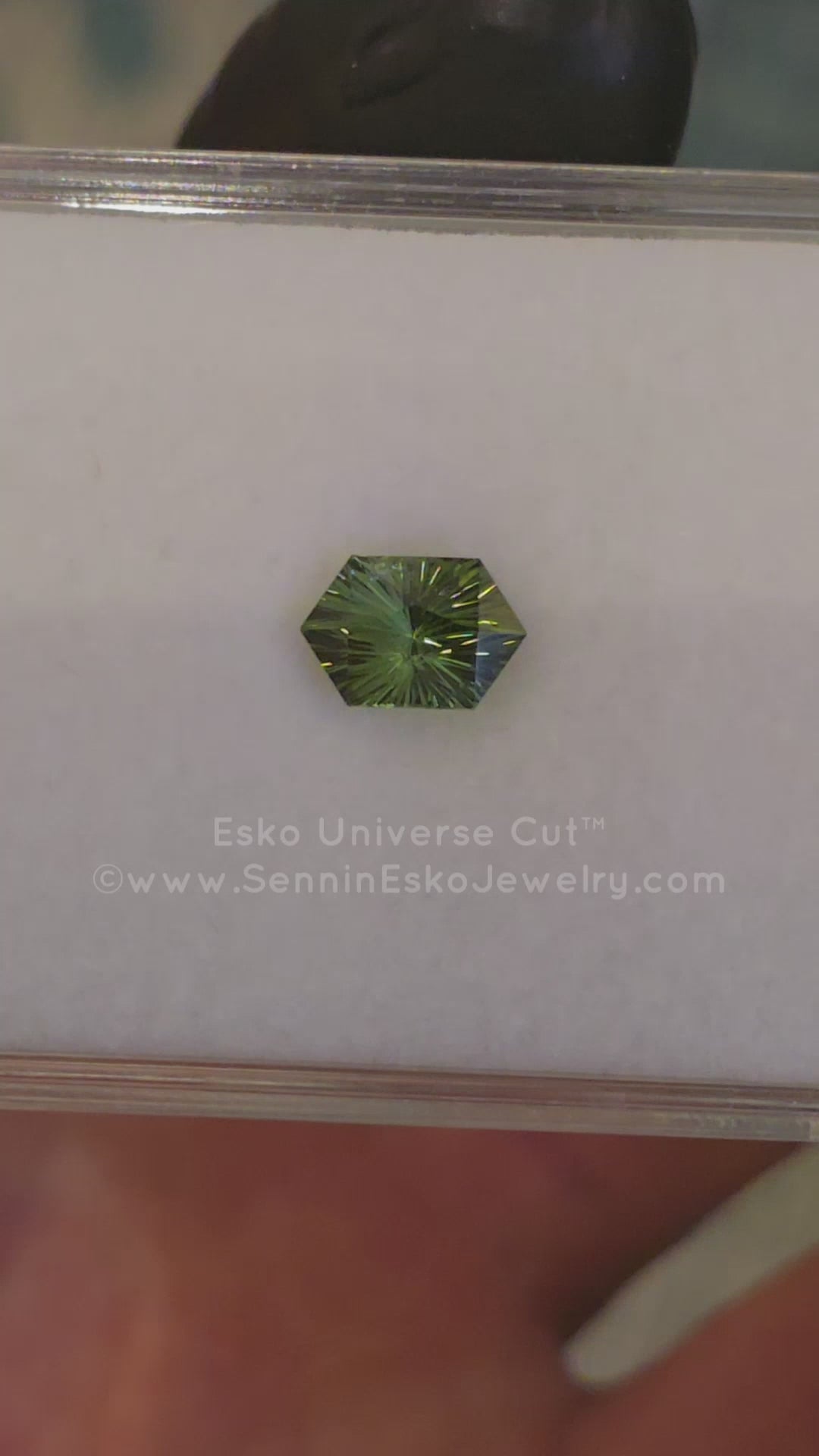 1.7 Carat Mint Green Tourmaline Hexagon - 8.7x5.9mm - Esko Universe Cut ™